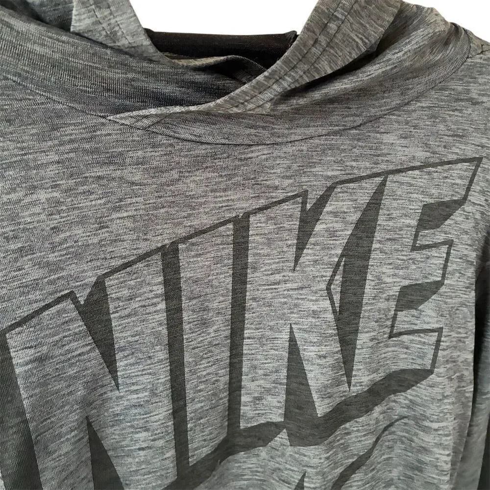 Nike Kids' Dri-FIT Pullover Hoodie Gray XL Long Sleeve Sports Casual